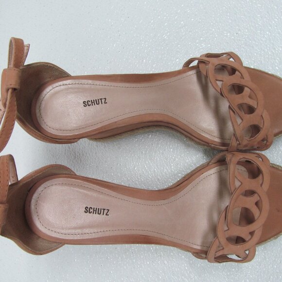 SCHUTZ Shoes - Schutz Women's Leather Wedge Sandals size 8